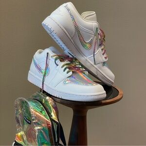 Custom Jordan 1 Lows with Unicorn 🦄 Colorway